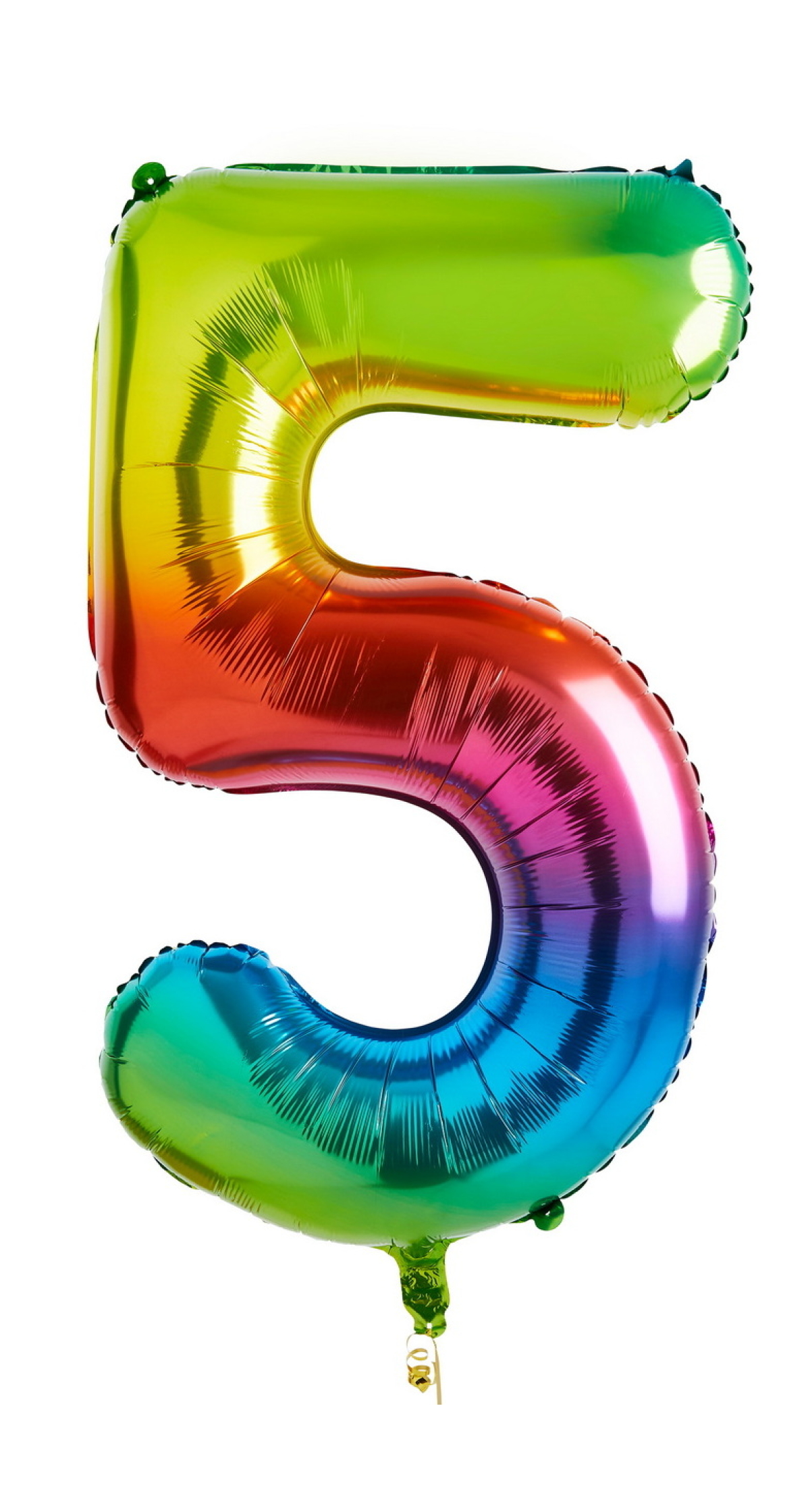 34 Inch Foil Balloon Number 5 – Rainbow
