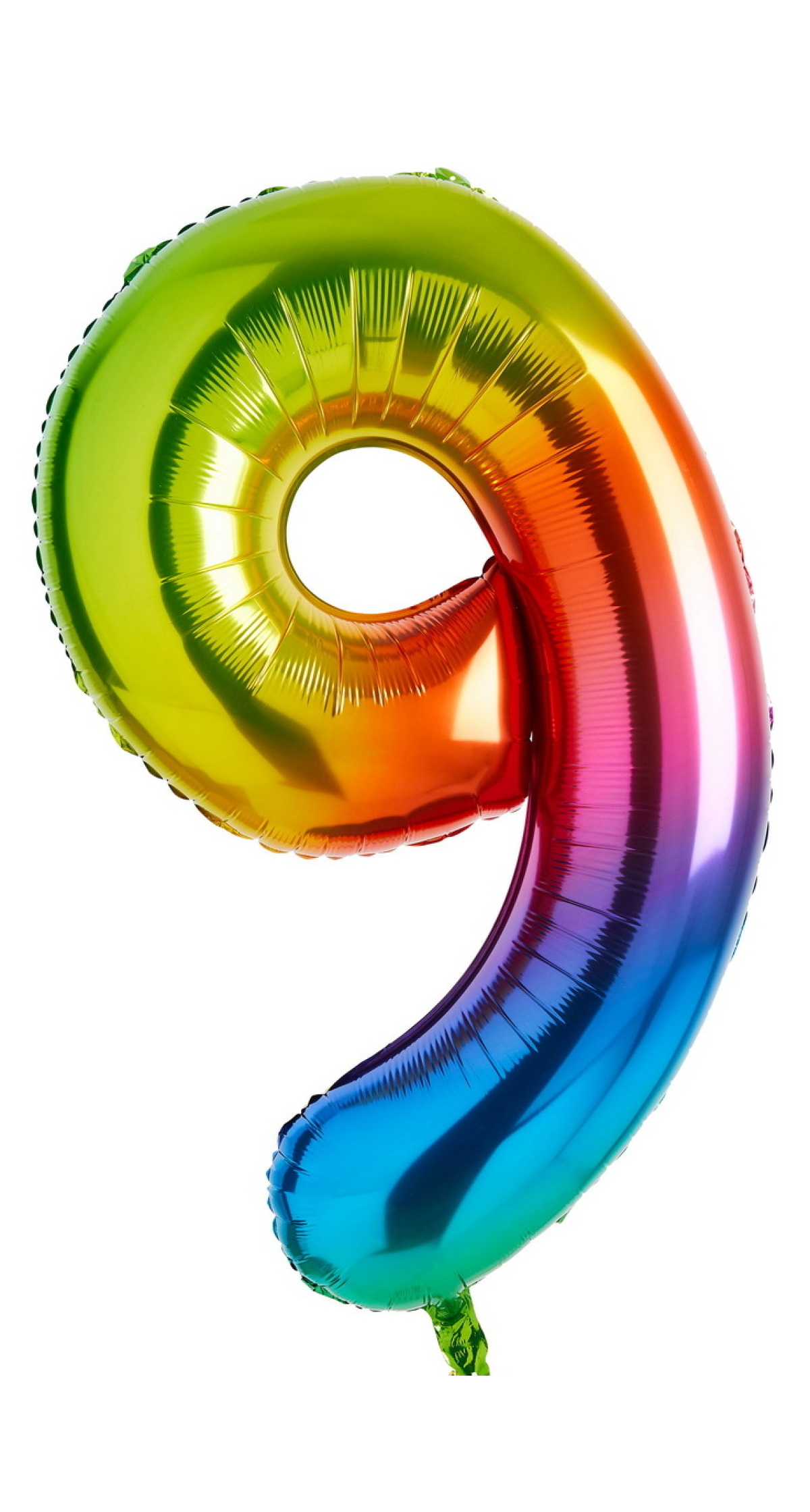 34 Inch Foil Balloon Number 9 – Rainbow
