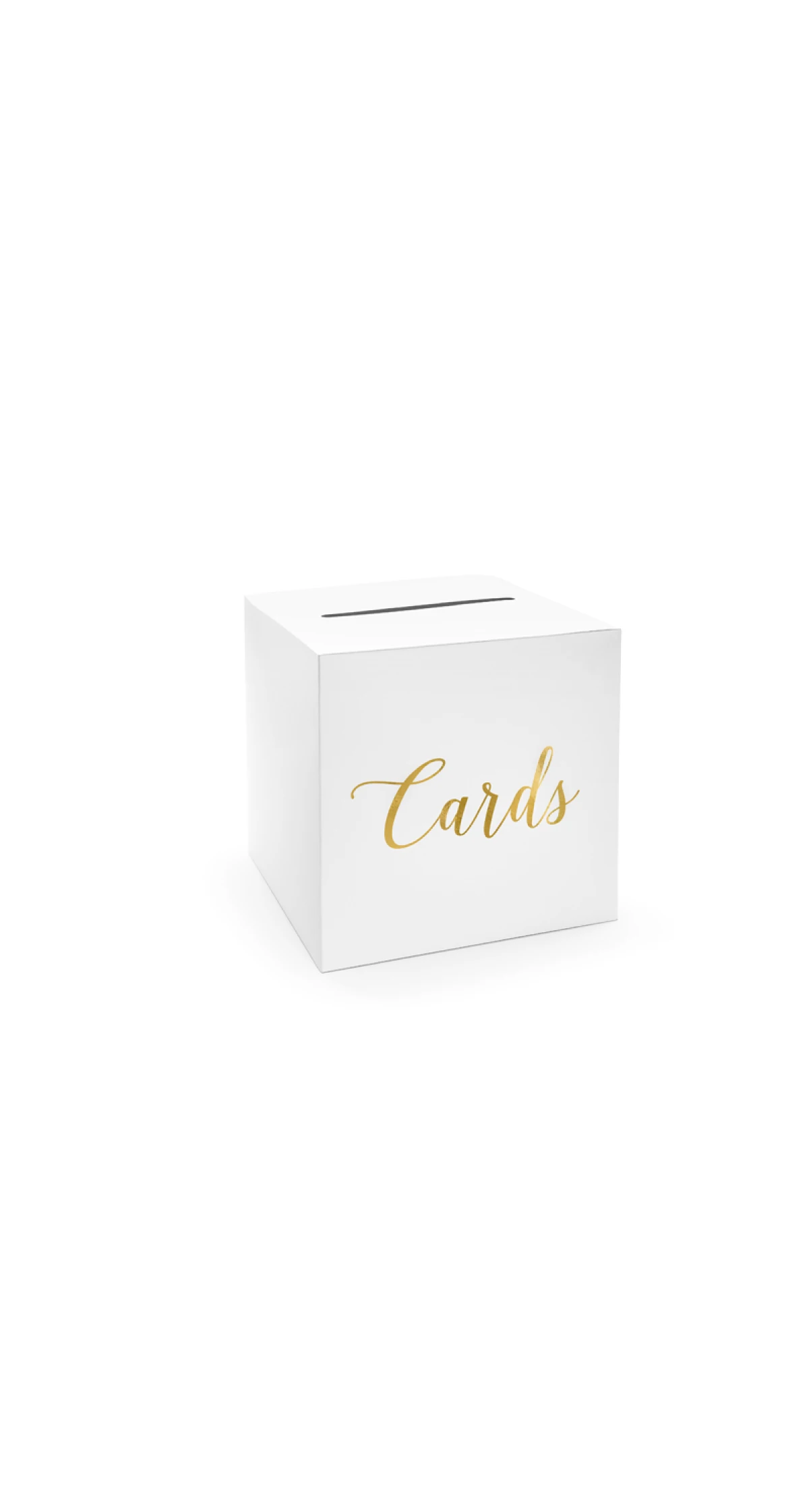 Wedding Card Box - Cards Gold 24x24x24cm