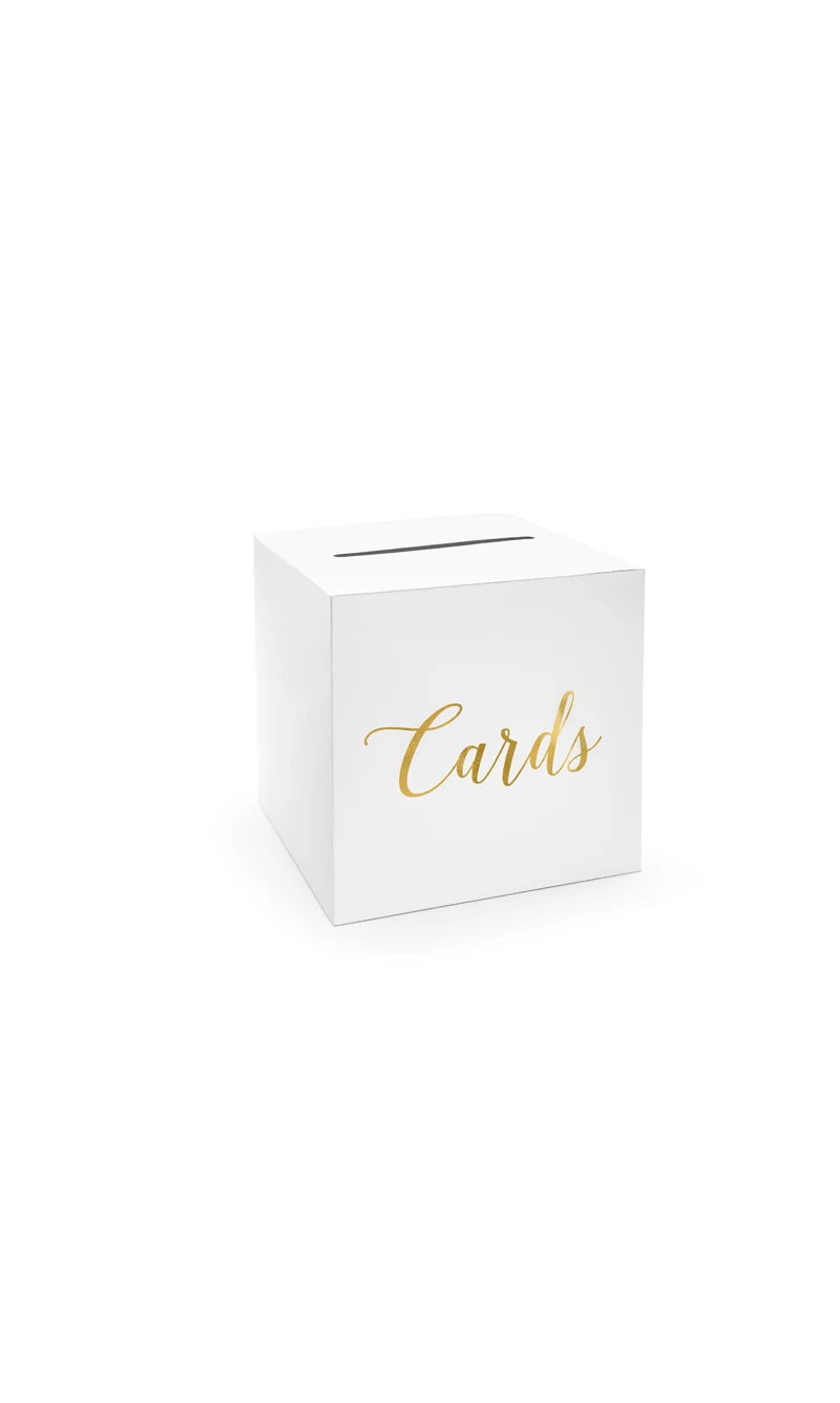 Wedding Card Box - Cards Gold 24x24x24cm