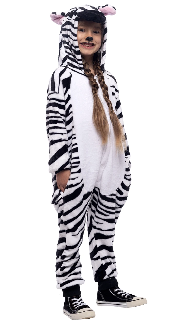 Zebra Onesie Costume - Age 5 to 7 Years