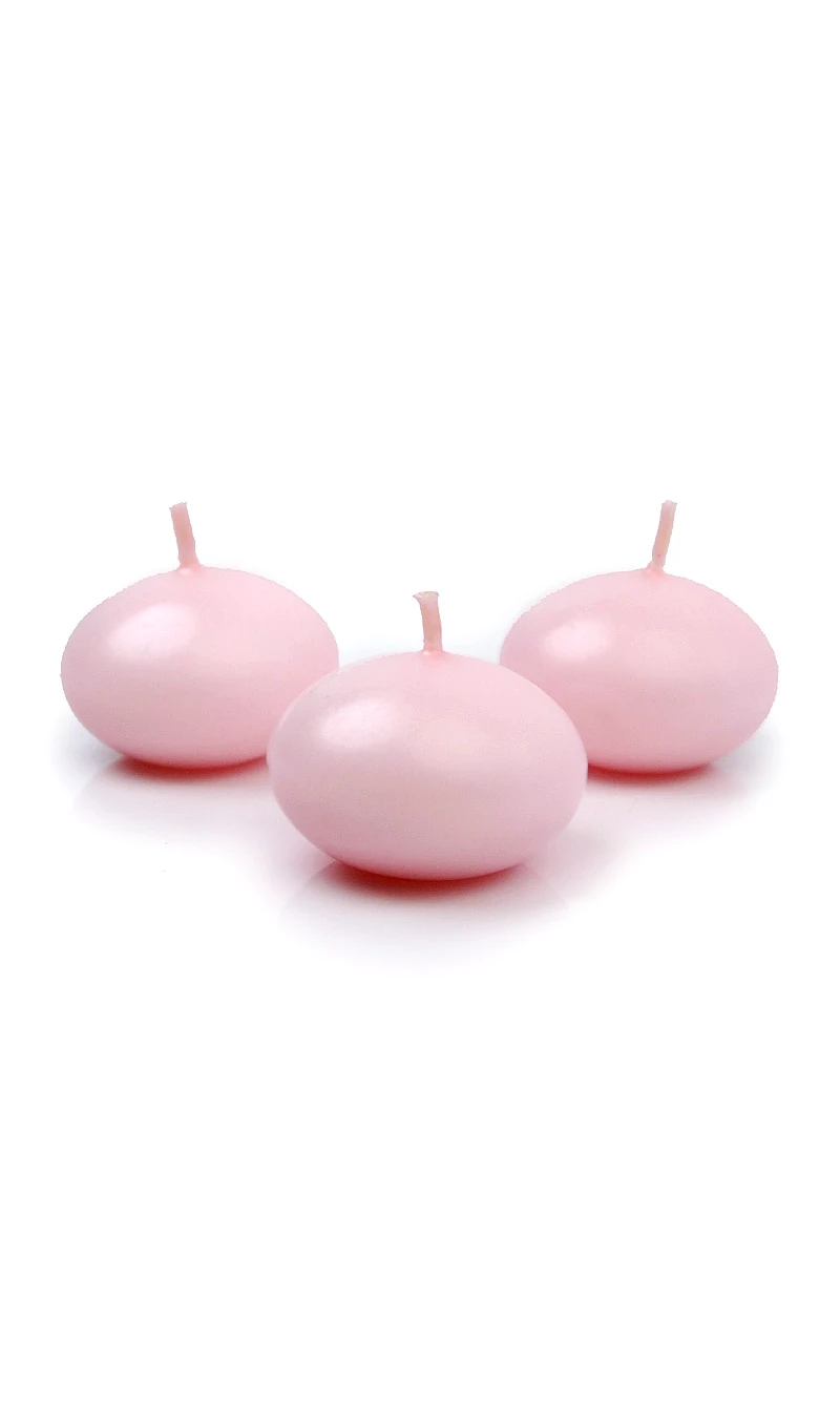 Floating Candle Disc Matt Pink 4cm - 1pc
