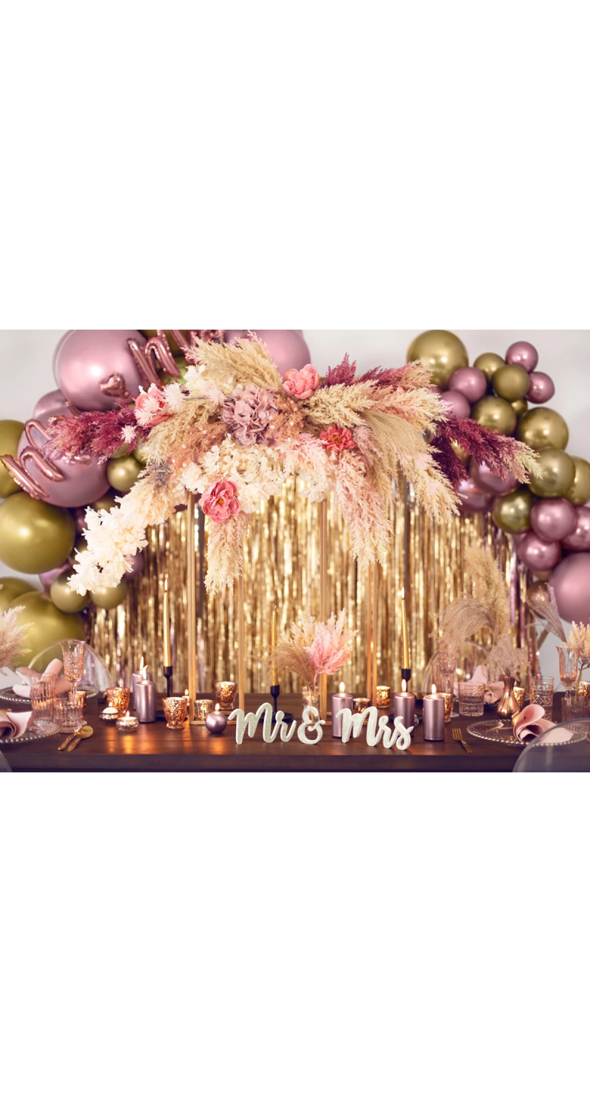 Pillar Candle Metallic Rose Gold 12x6cm - 1pc