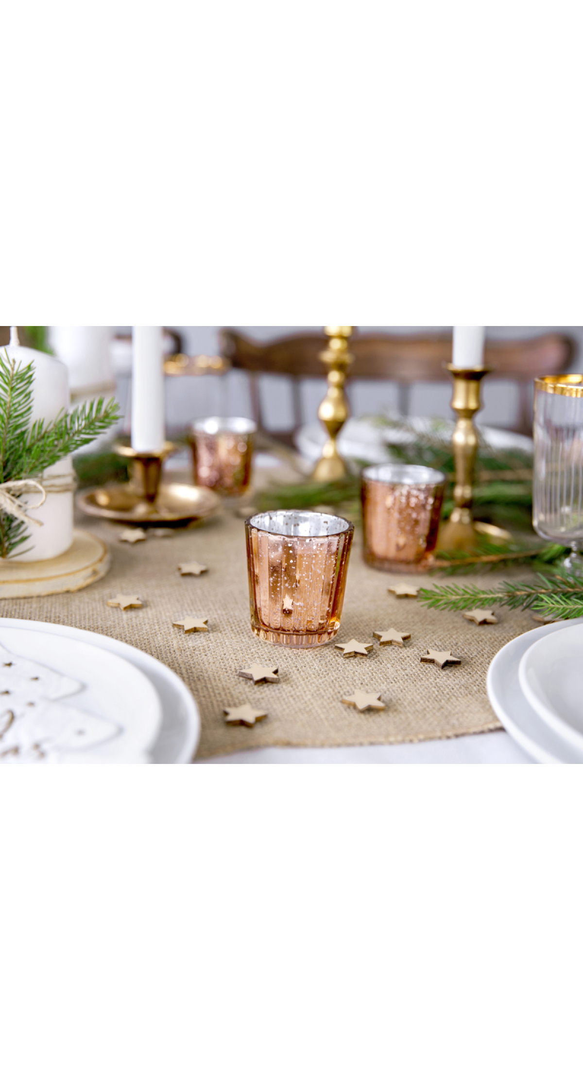 Candle Holder Rose Gold 6cm - 1PC - Image 2