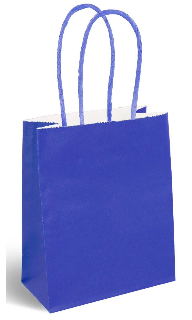 Party Paper Bag With Handles (120GSM) Royal Blue – 16x22x8cm