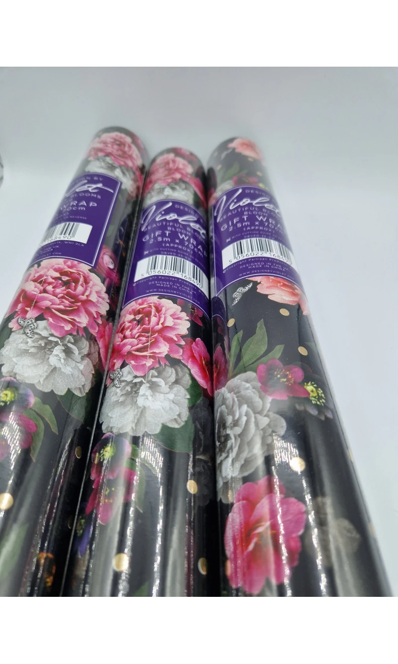 Wrapping Roll Flower Prints – 2.5m