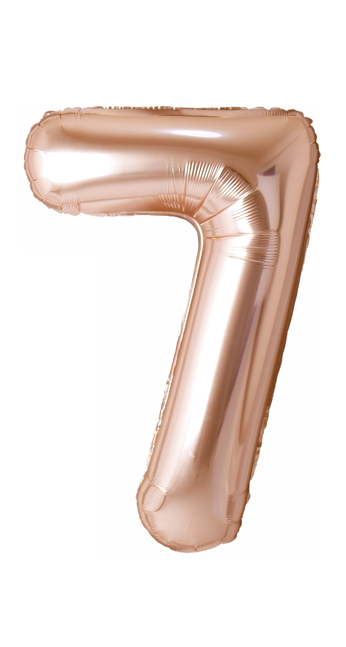 40 Inch Foil Balloon Number 7 - Champagne Gold