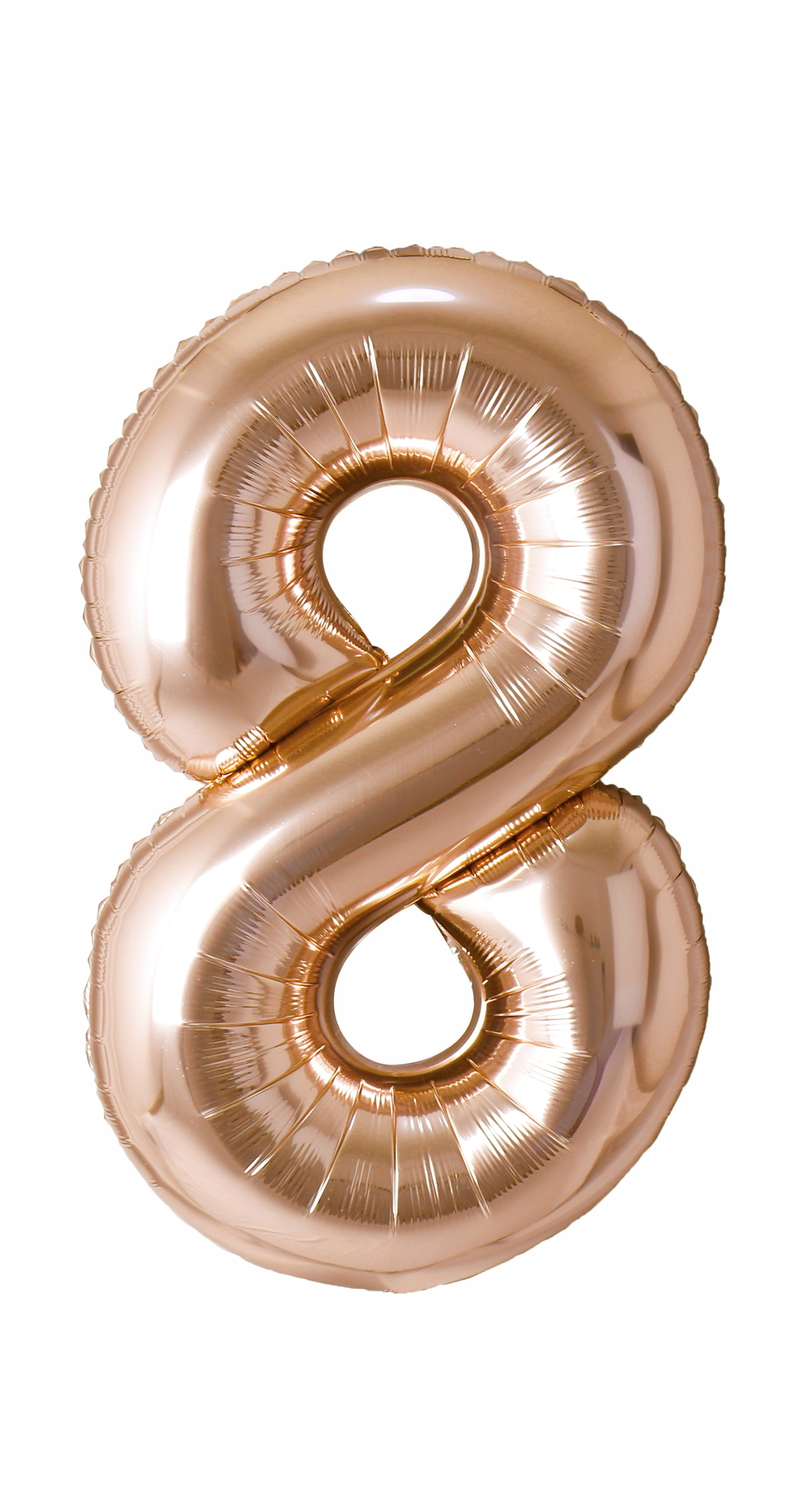 40 Inch Foil Balloon Number 8 - Champagne Gold