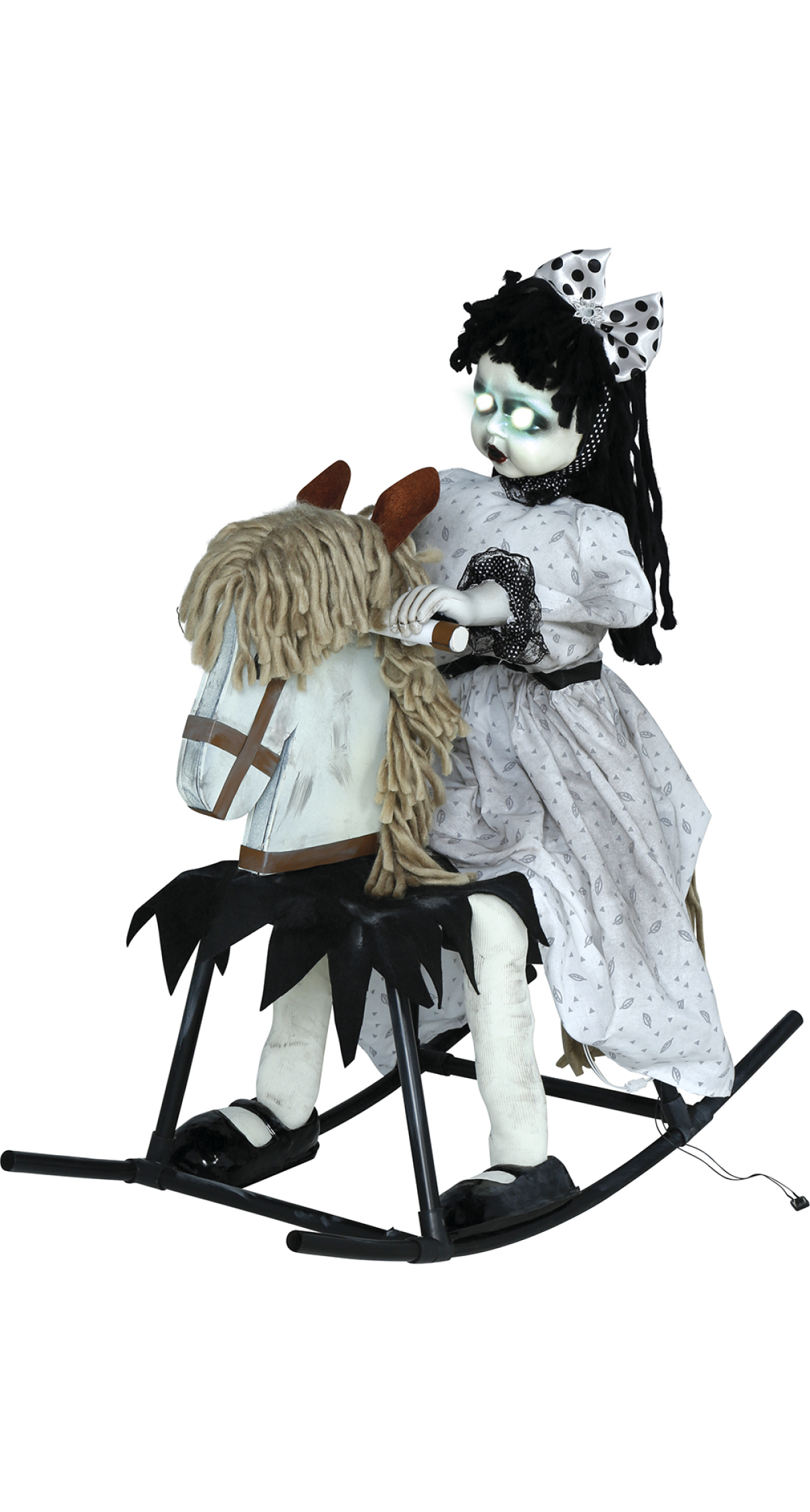 Halloween Rocking Horse Doll With Light Sound & Movement 70cm