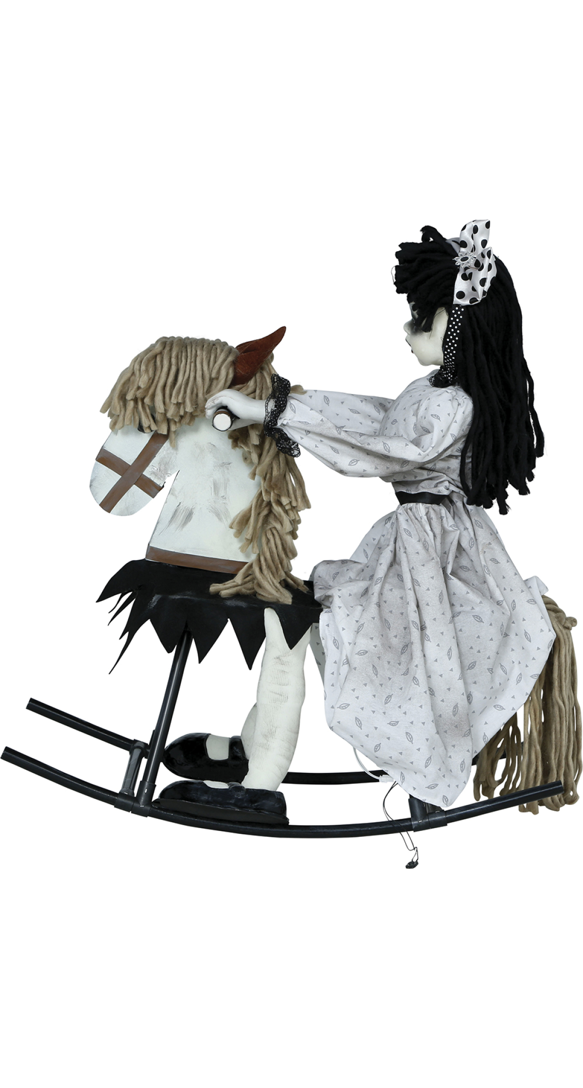 Halloween Rocking Horse Doll With Light Sound & Movement 70cm