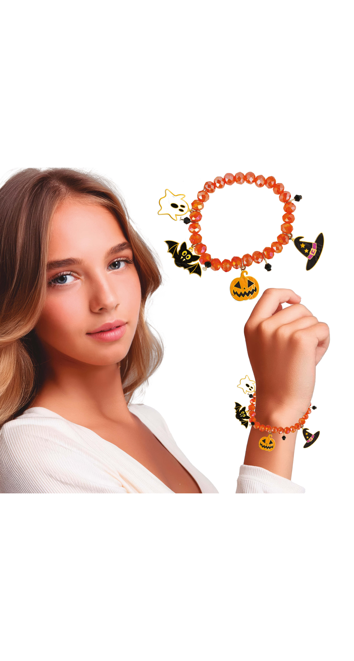 Halloween Orange Figure Bracelet