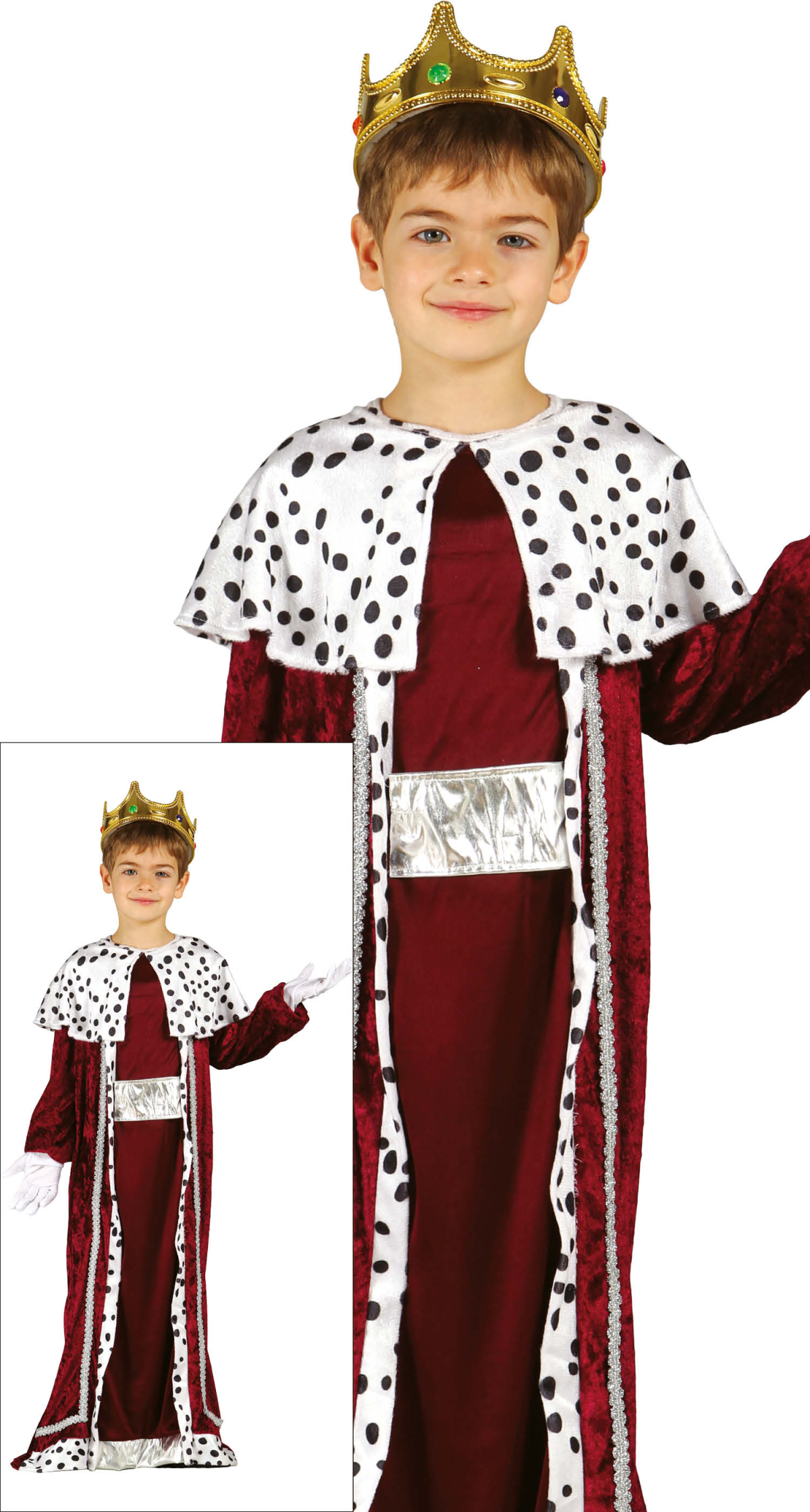 King Boy Maroon (Rey Mago) - Age 7 to 9 Years