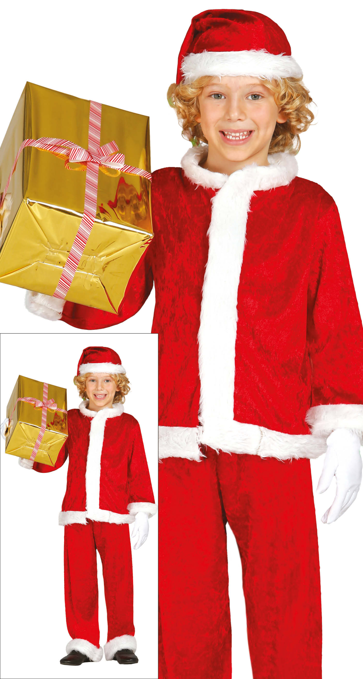 Deluxe Boy Santa Claus (Nino Noel) - Age 5 to 6 Years