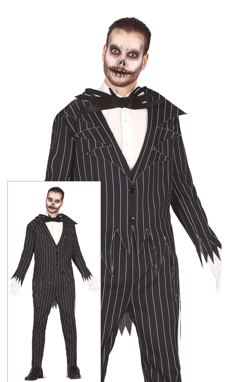 Jack Skellington Skeleton Costume - Adult Size Large (52-54)