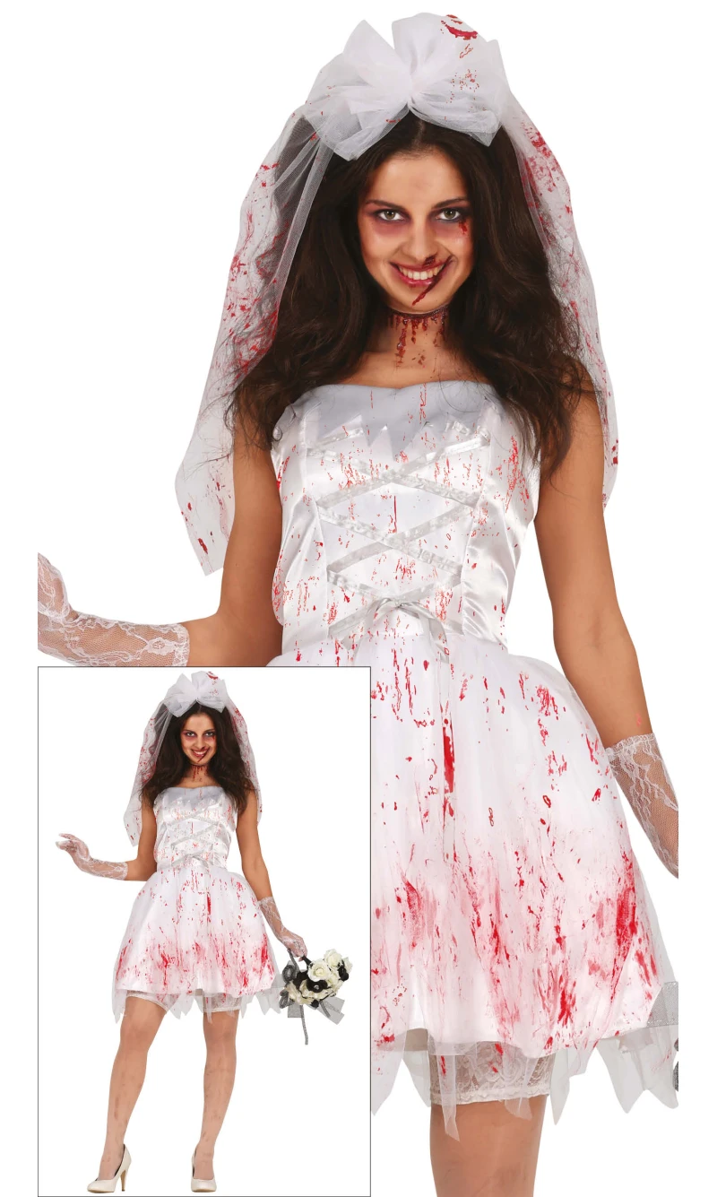 Bloody Wife Costume - Adult Size Small (36-38)