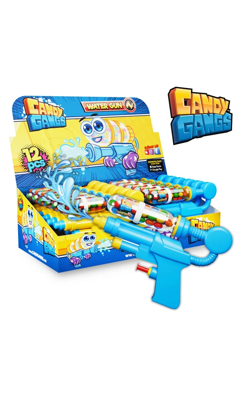 Candy Gangs Water Gun With Sweets - 1pc
