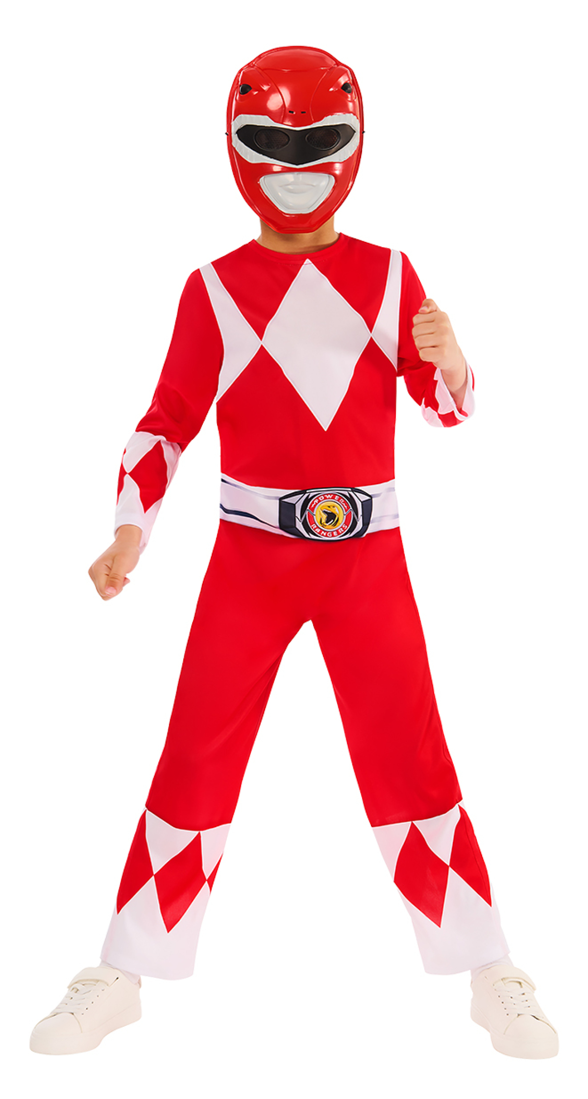 Official Licensed Power Rangers Red Classic Costume - Age 7 to 8 Years