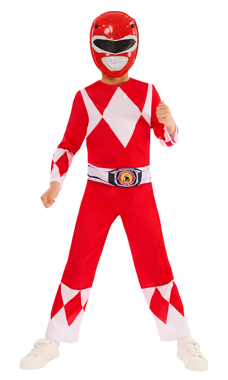 Official Licensed Power Rangers Red Classic Costume - Age 7 to 8 Years