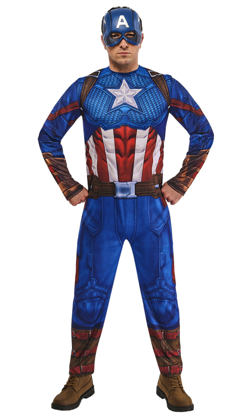 Official Licensed Captain America Classic Costume - Adult Size Large