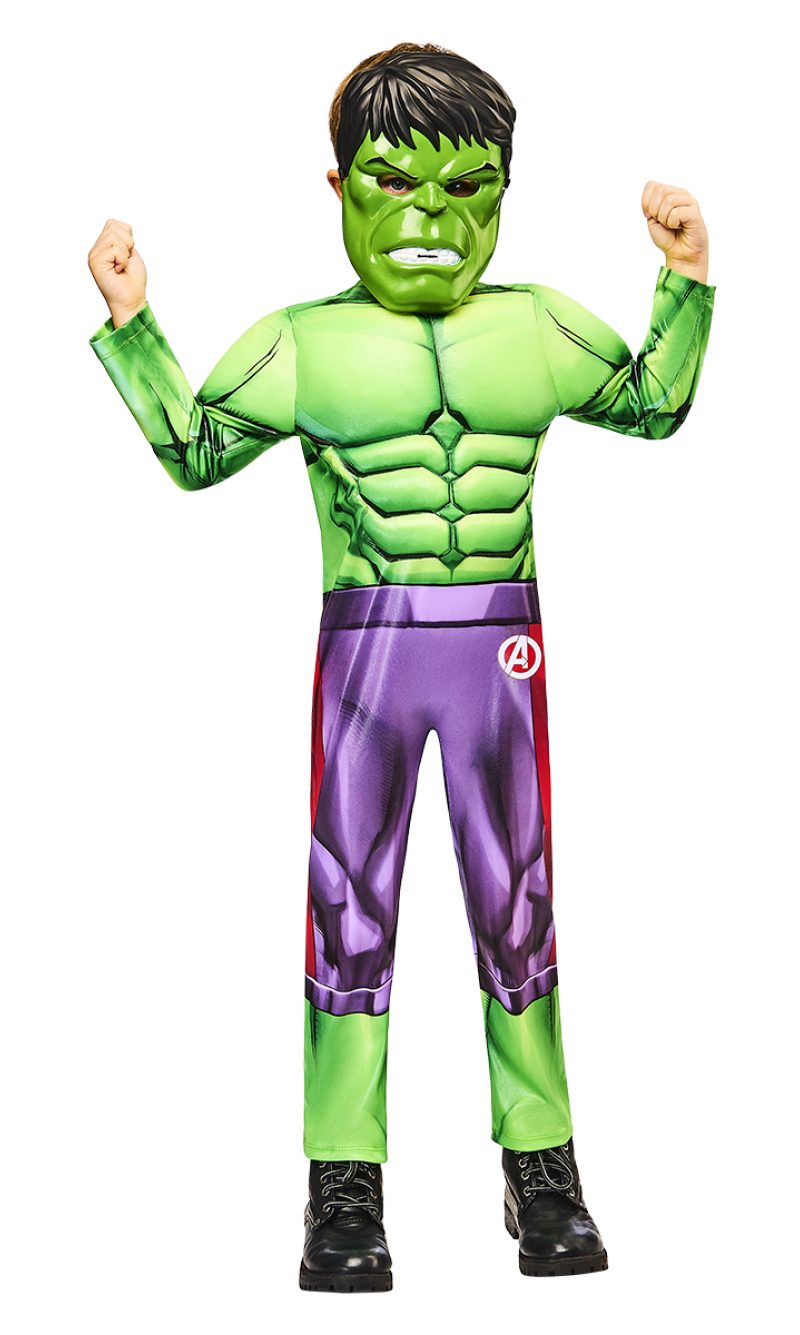 Official Licensed Deluxe Hulk Black Line Costume - Age 3 to 4 Years