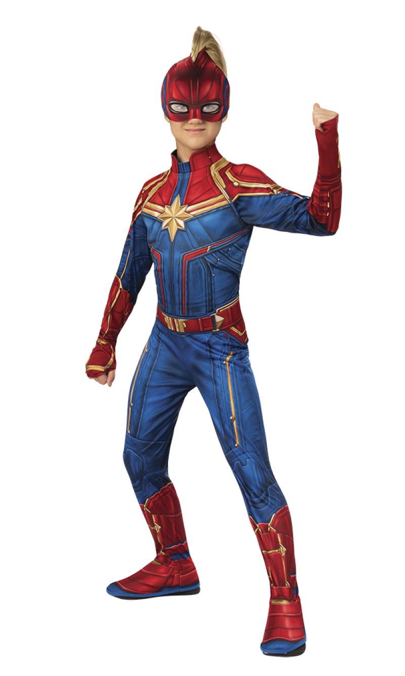 Official Licensed Captain Marvel Classic Costume - Age 3 to 4 Years