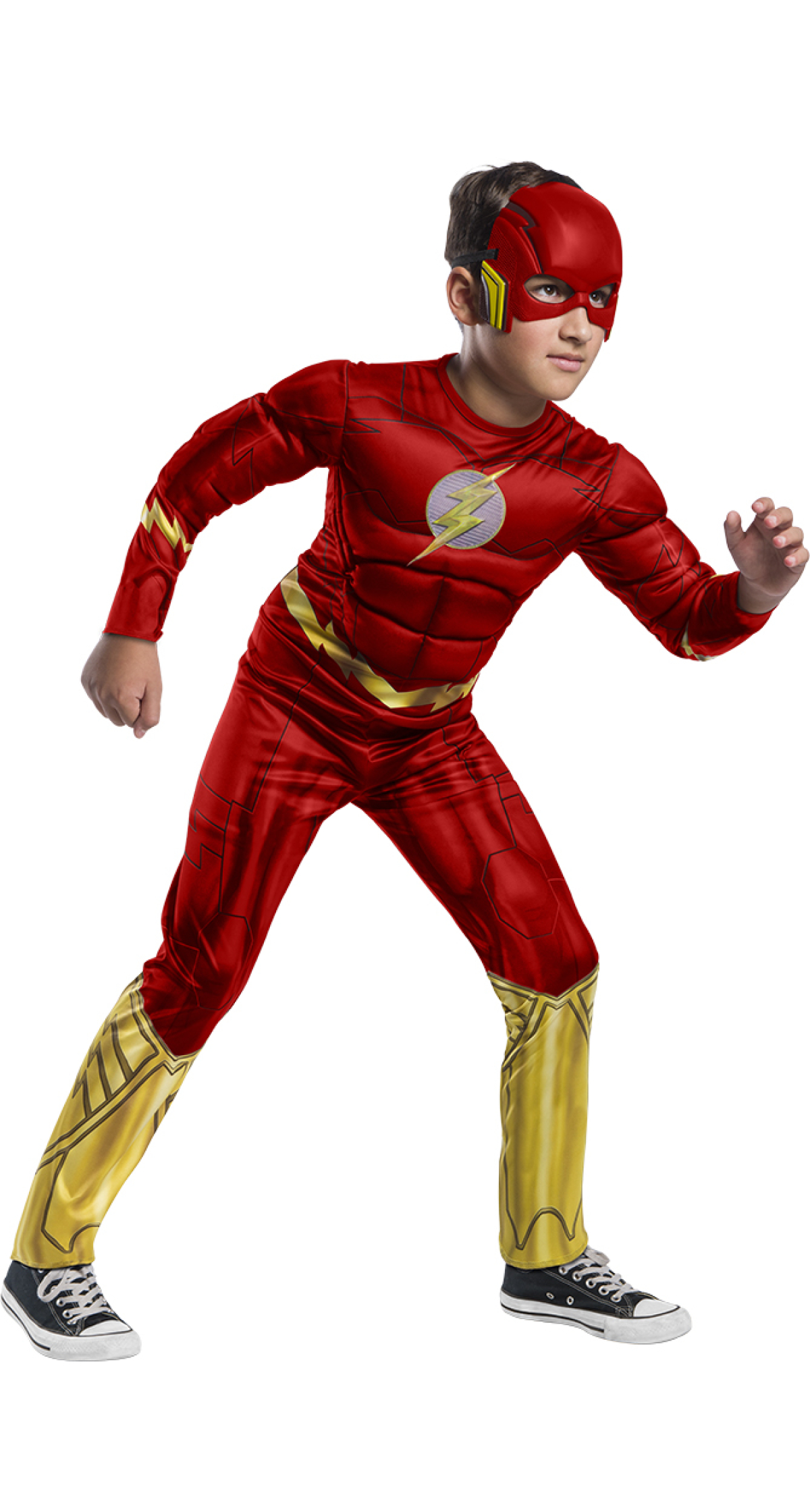 Official Licensed Flash Black Line Deluxe Costume - Age 8 to 10 Years 