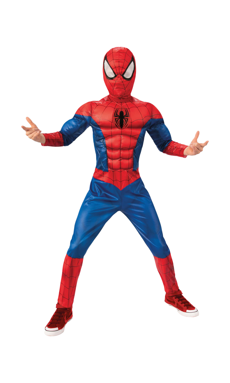  Official Licensed Spiderman Black Line Deluxe Costume - Age 5 to 6 Years
