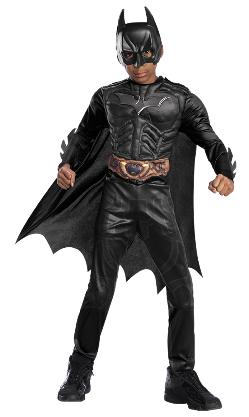 Official Licensed Deluxe Batman Black Line Costume - Age 3 to 4 Years