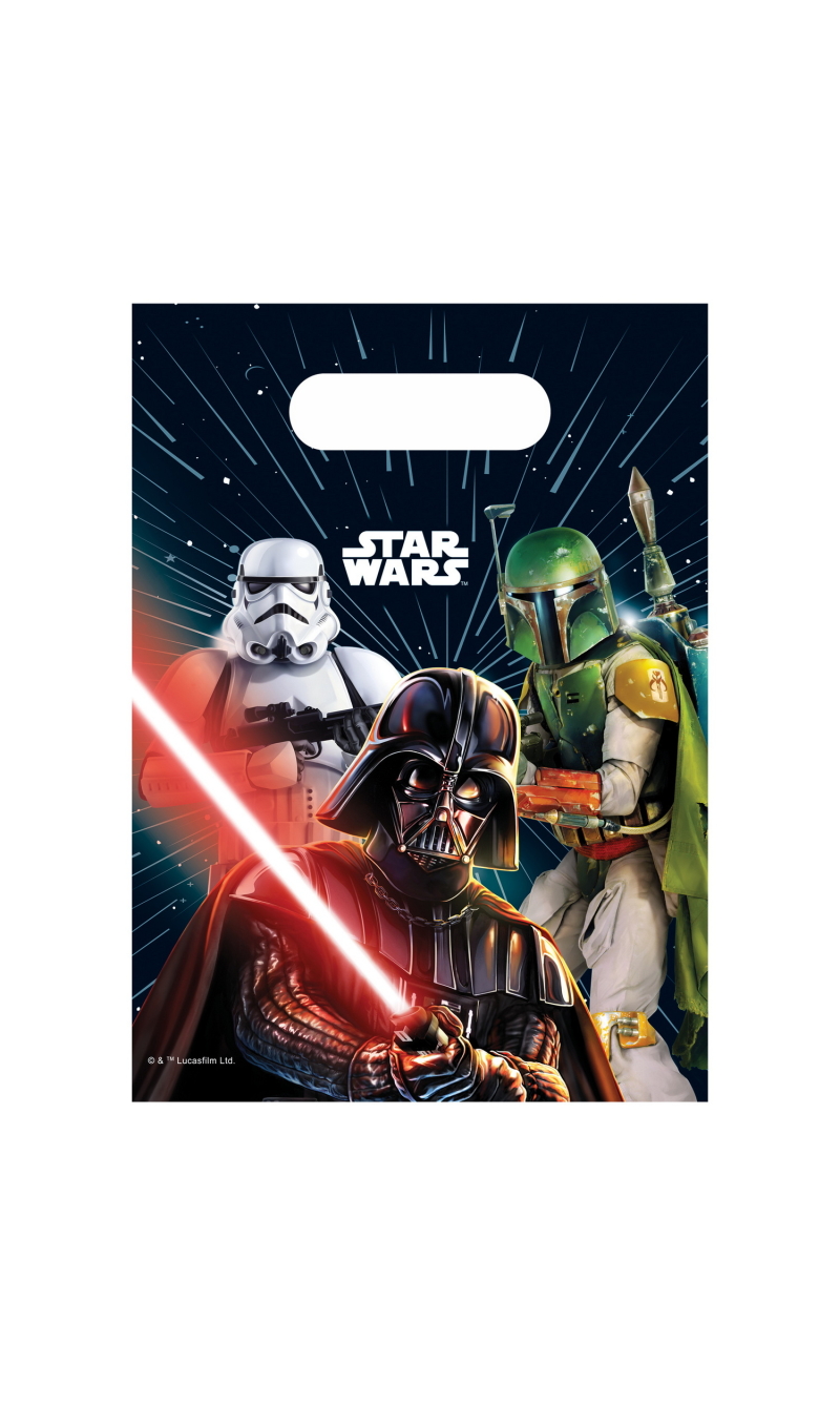 Star Wars Galaxy Plastic Party Bags - 6pk