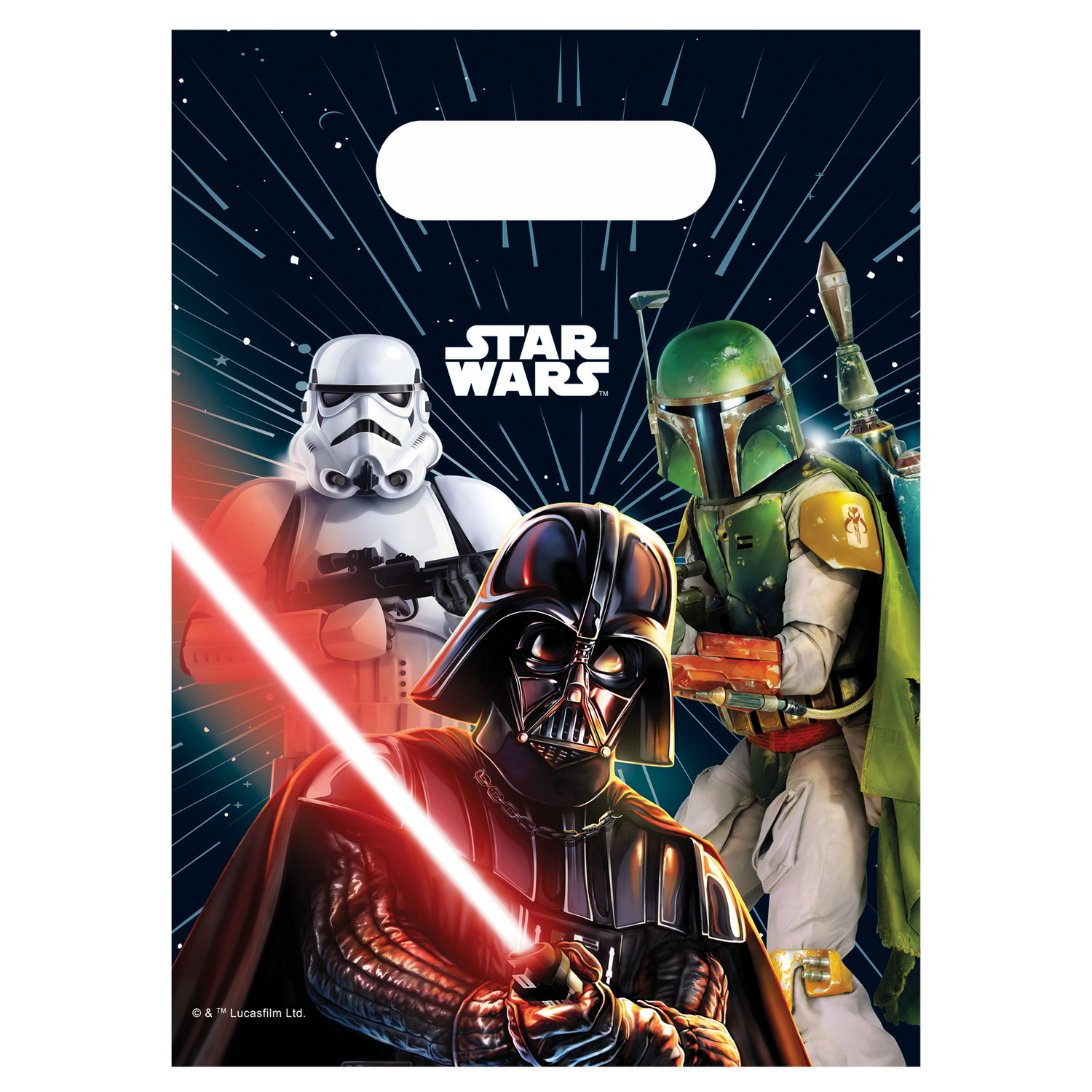 Star Wars Galaxy Plastic Party Bags - 6pk