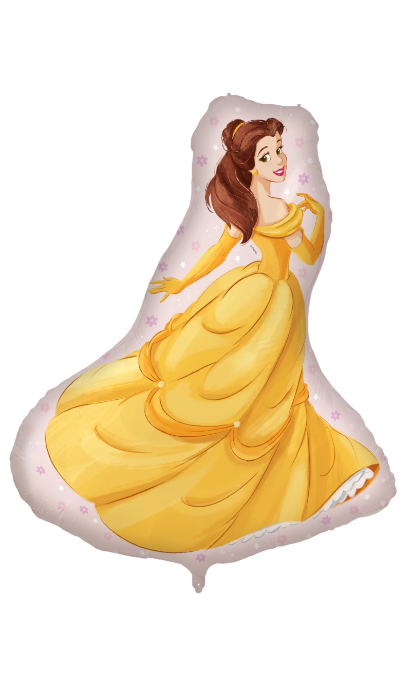 Princess Belle Shaped Supesize Foil Balloon 97x80.5cm
