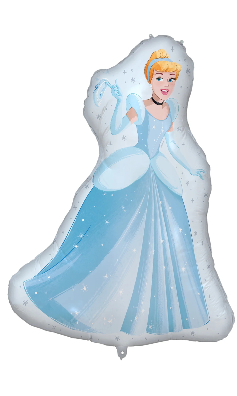 Princess Cinderella Shaped Supesize Foil Balloon 97x75cm