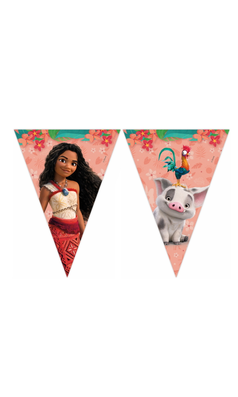 Moana II Sailing Spirit FSC Paper Triangle Flag Banner (9 Flags)