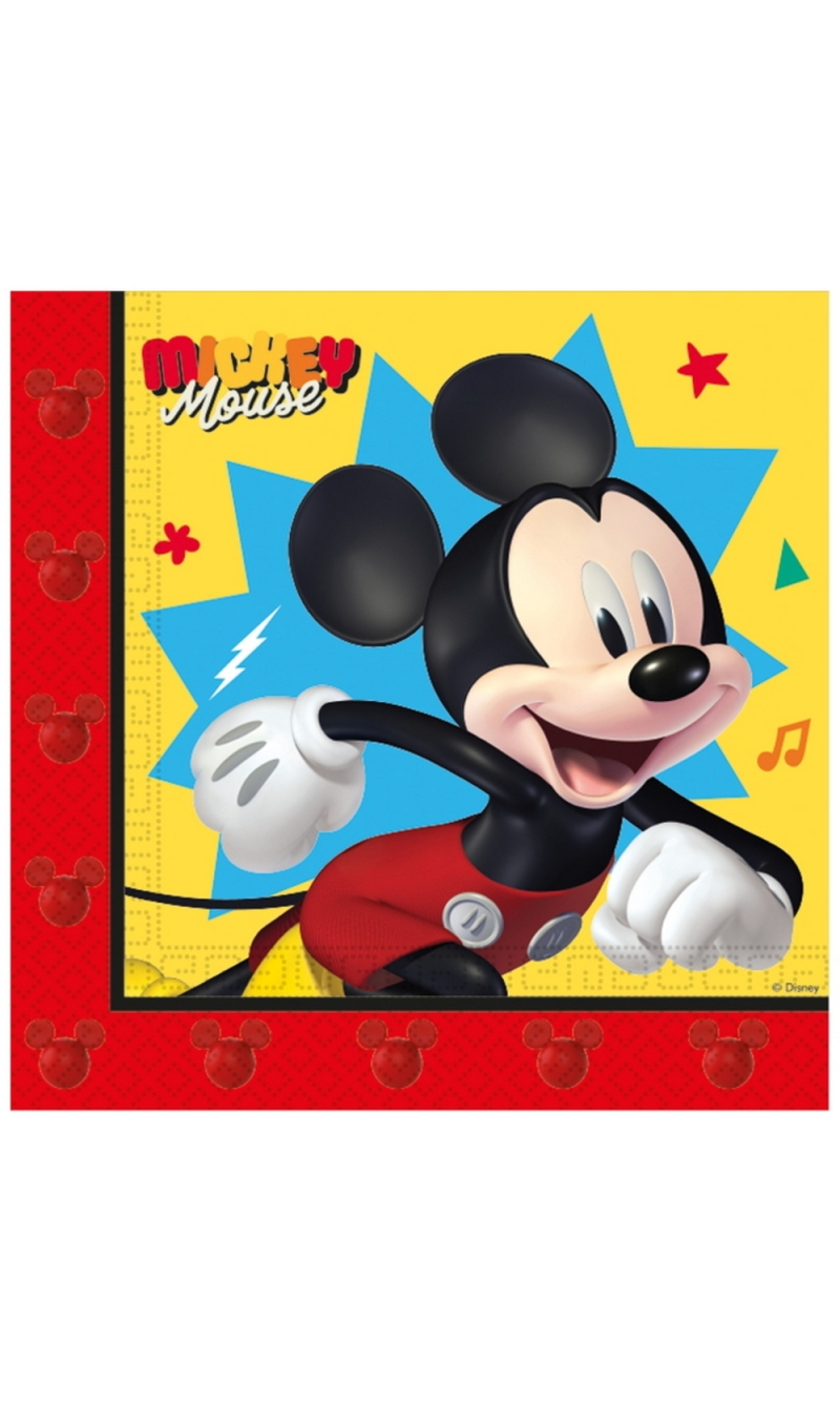 Mickey Jump Into Fun FSC Paper Napkins 33x33cm - 20pk