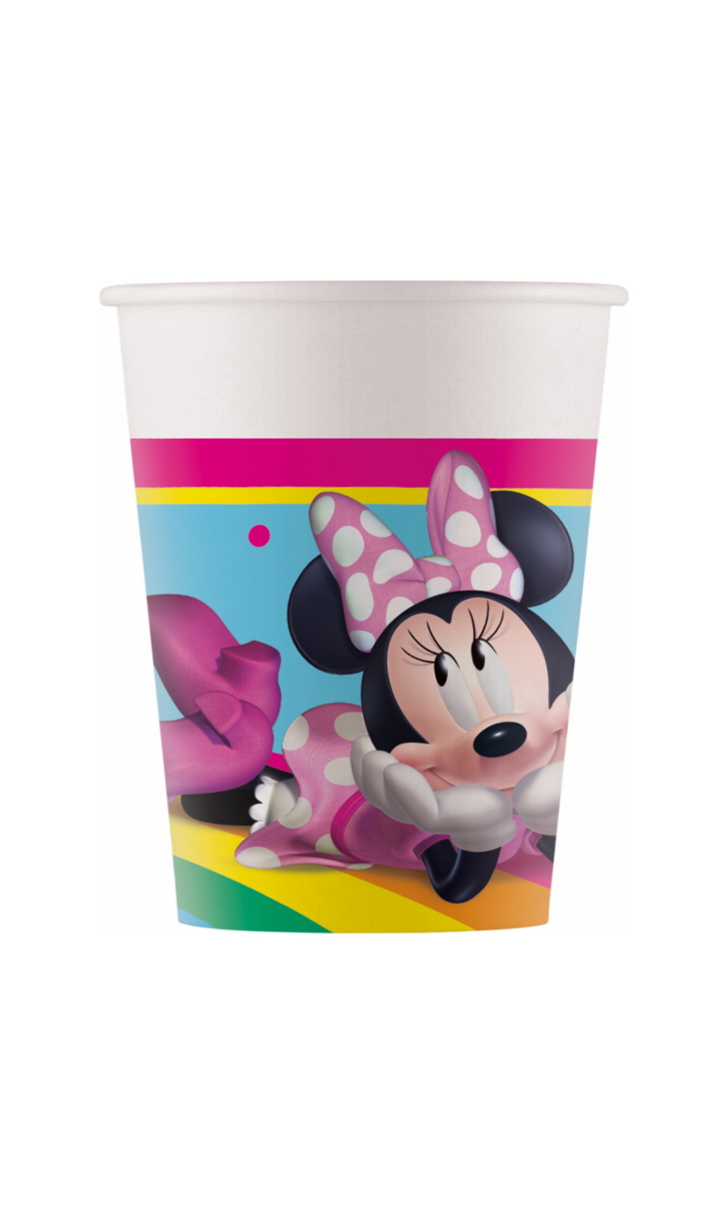 Minnie Rainbow Make Me Smile FSC Paper Cups 200ml - 8pk