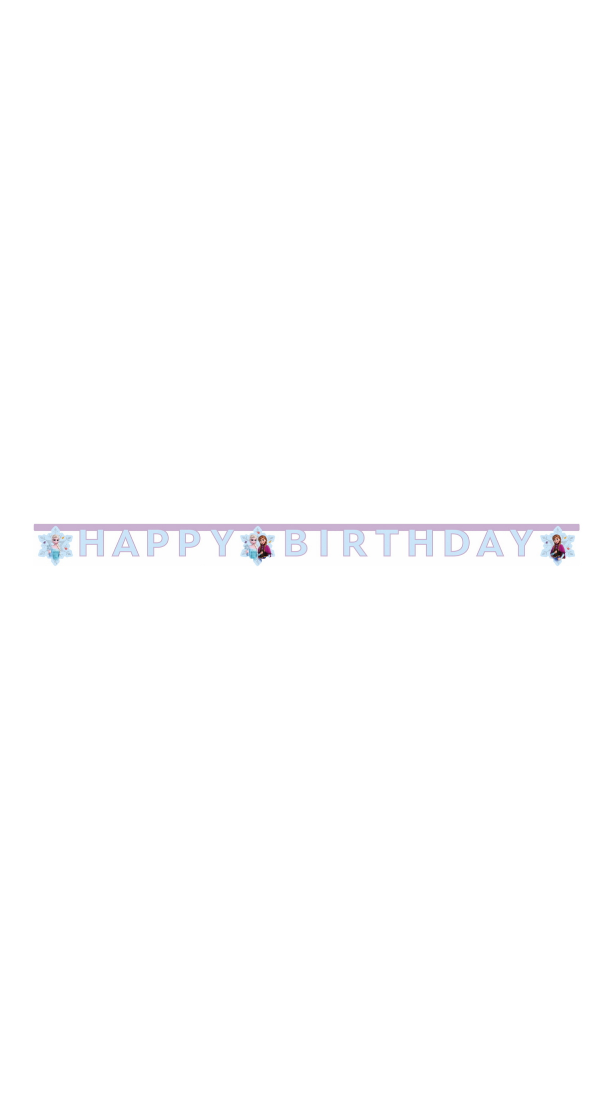 Frozen Idyllic Wonder FSC “Happy Birthday” Die-Cut Paper Banner - 1pk