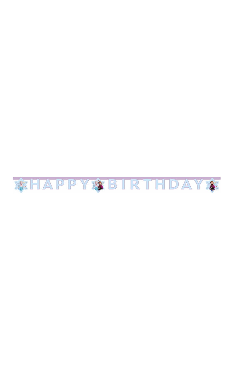 Frozen Idyllic Wonder FSC “Happy Birthday” Die-Cut Paper Banner - 1pk