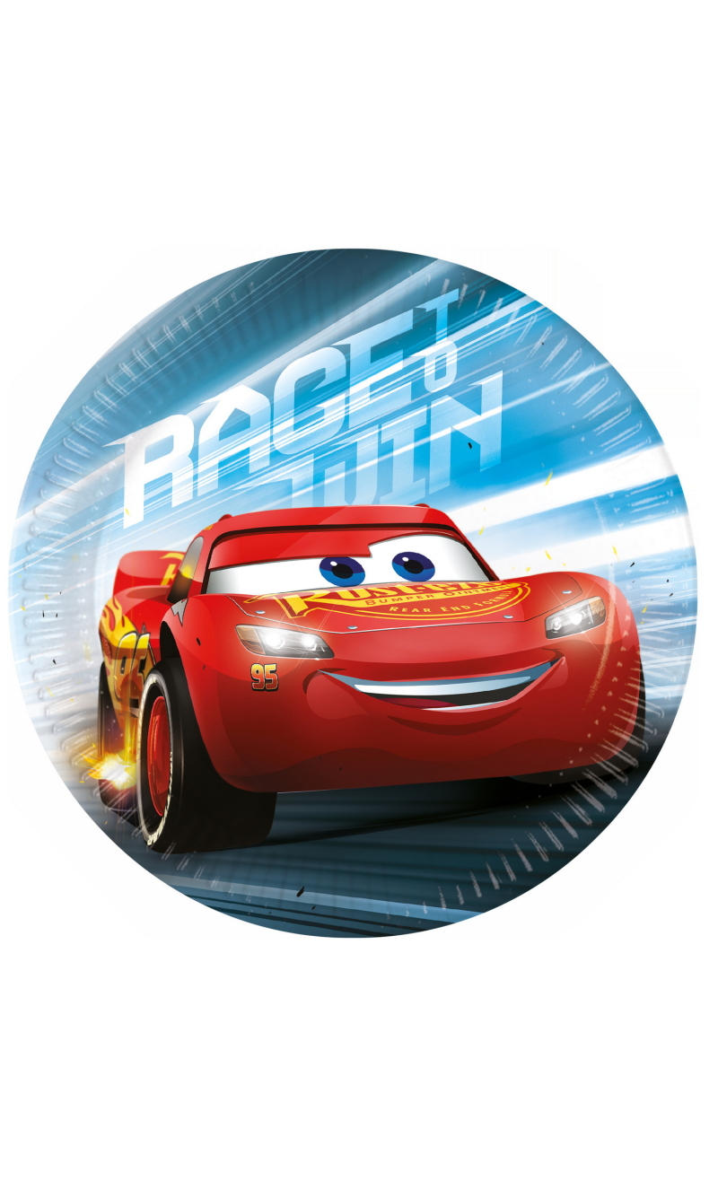 Cars Victory is Mine FSC Paper Plates Medium 20cm (mixed 2 designs) - 8pk