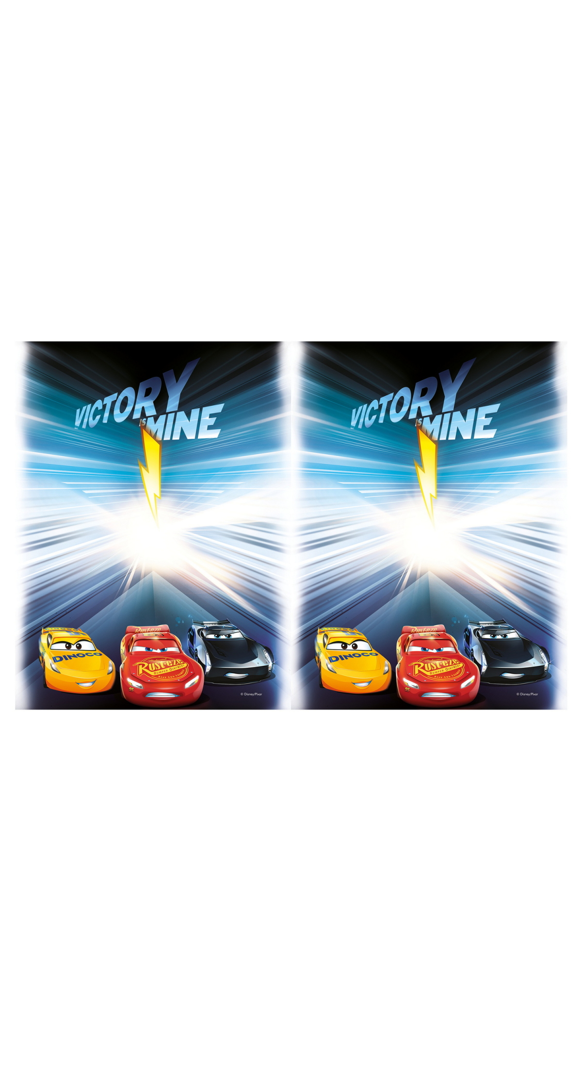 Cars Victory is Mine Plastic Tablecover 120x180cm