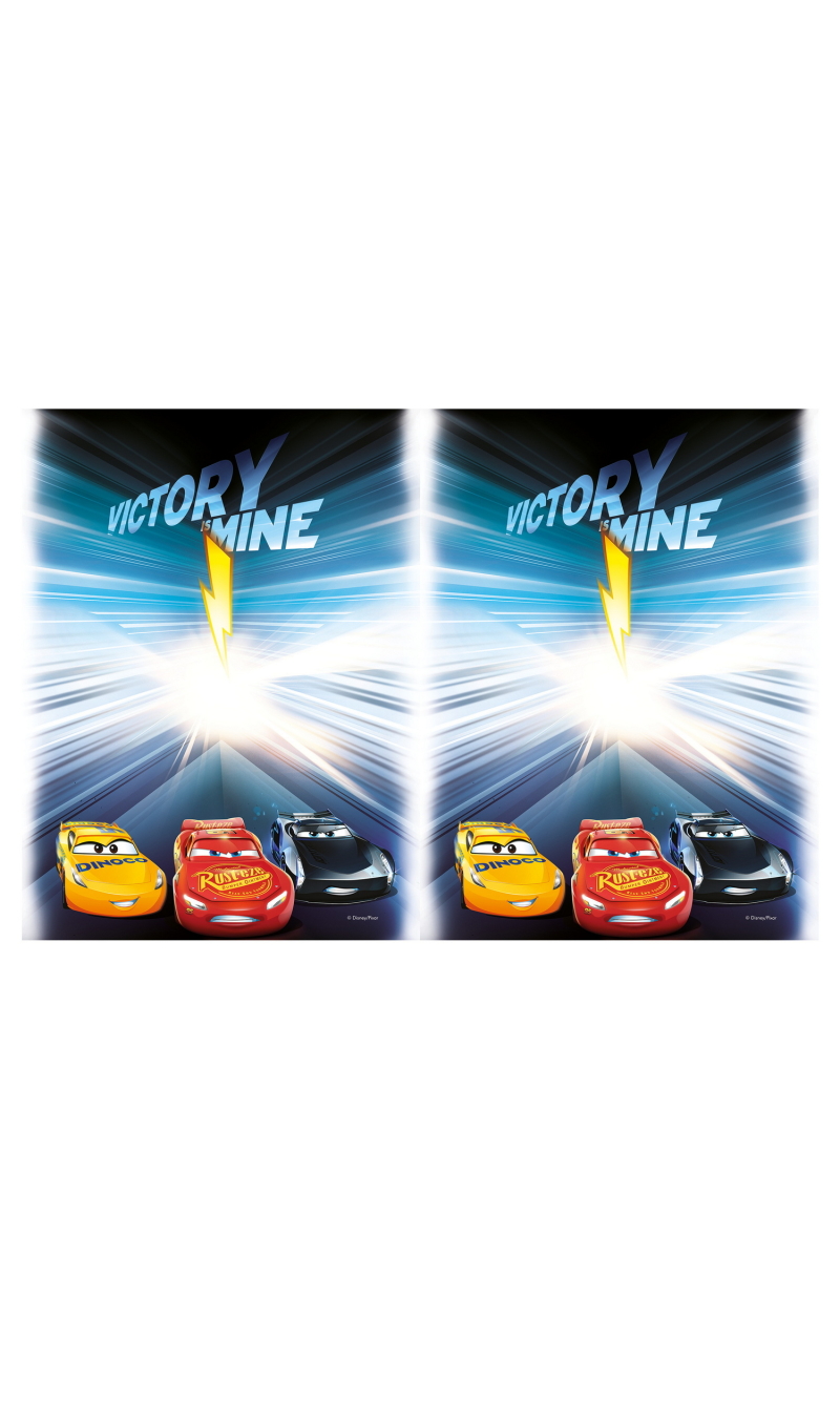 Cars Victory is Mine Plastic Tablecover 120x180cm