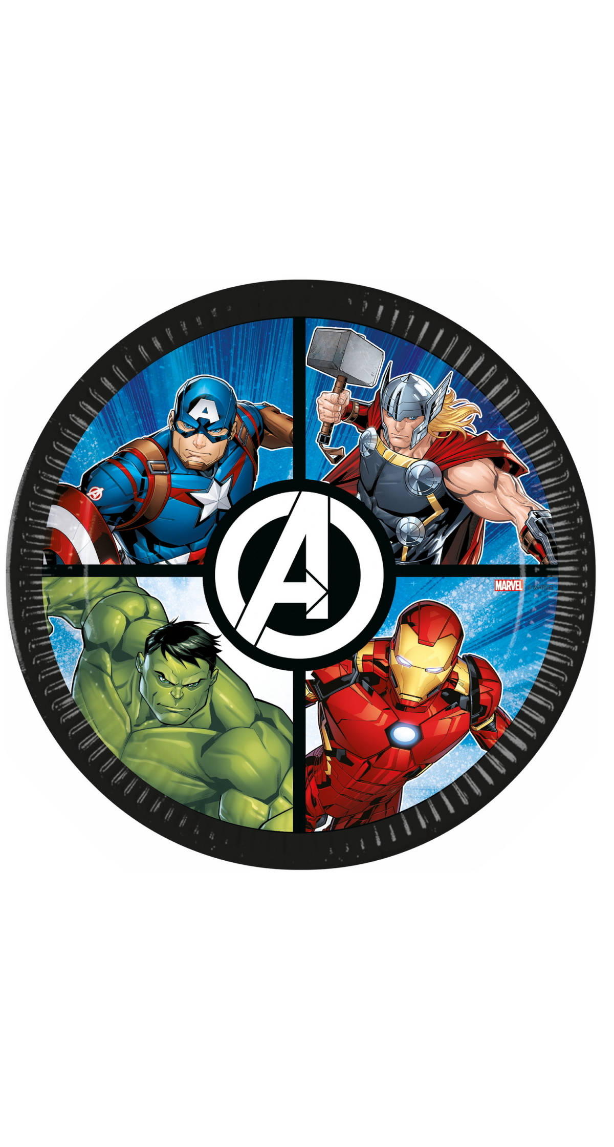 Avengers Evergreen FSC Paper Plates 23cm - 8pk