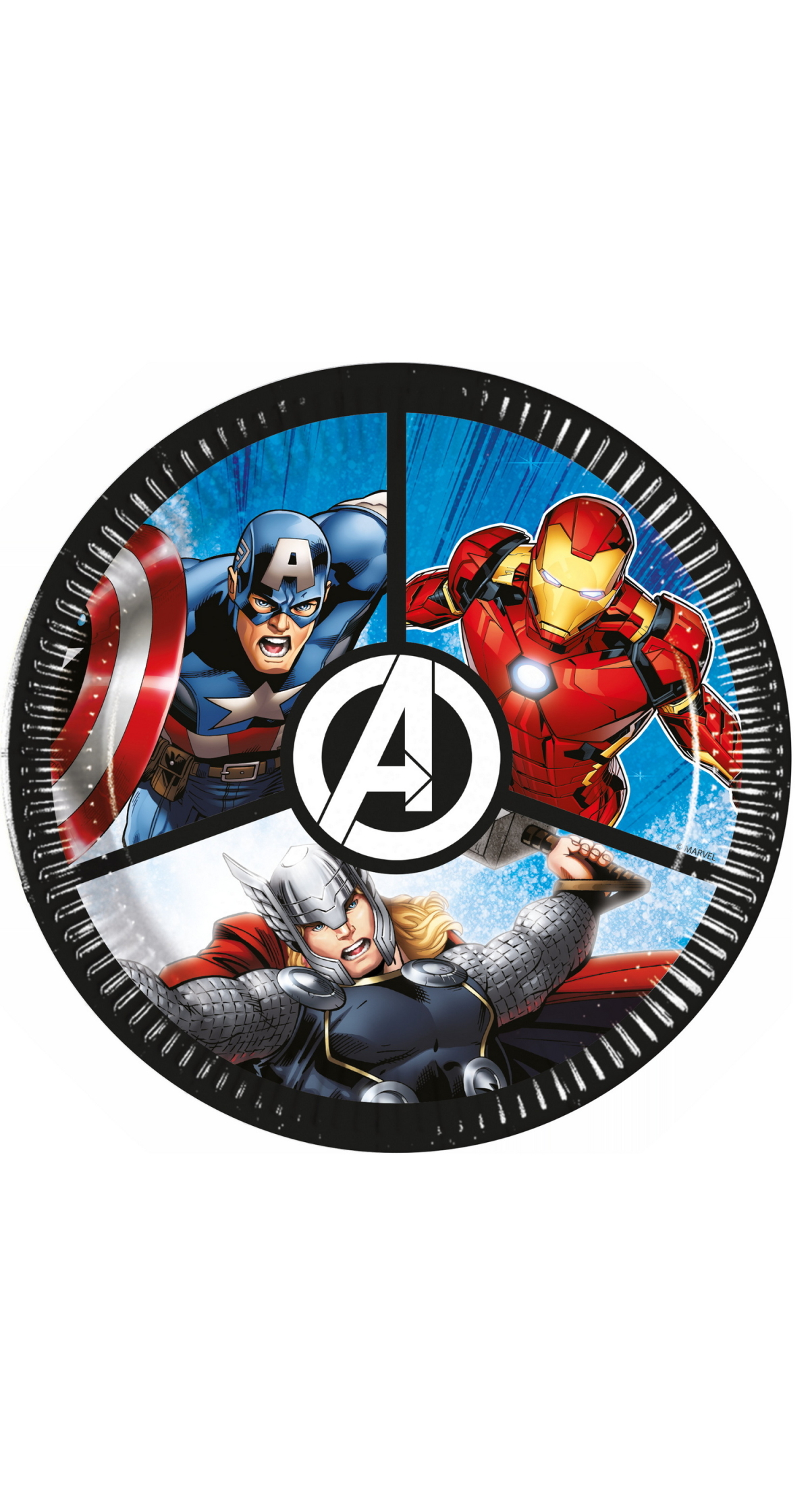 Avengers Evergreen FSC Paper Plates Medium 20cm - 8pk