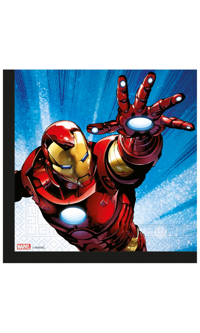 Avengers Evergreen FSC Paper Napkins 33x33cm - 20pk