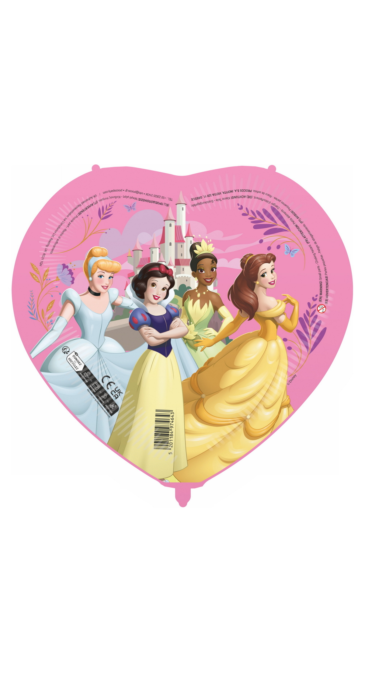 Princess Shaped Supersize Foil Balloon 80x69.5cm