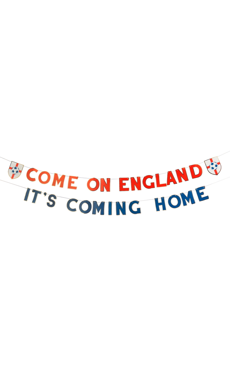 Come On England Card Banner x2 2m