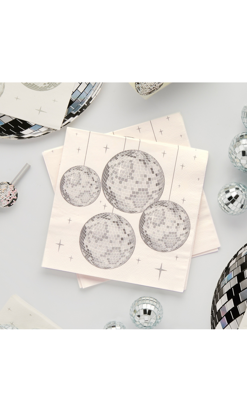Disco Paper Napkins - 16pk