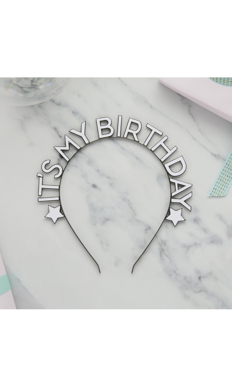 Monochrome It's My Birthday Metal Headband