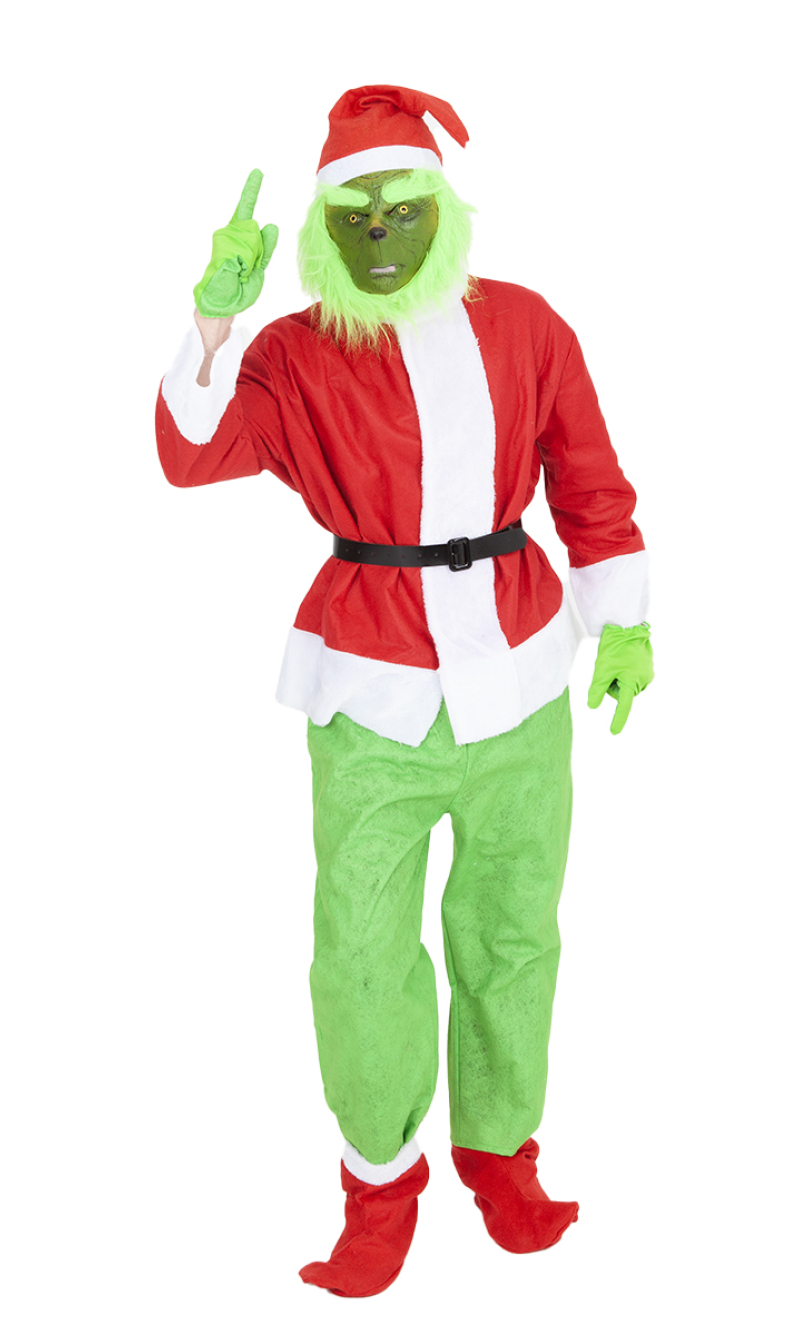 Mr Grinch Costume - Adult Size Medium