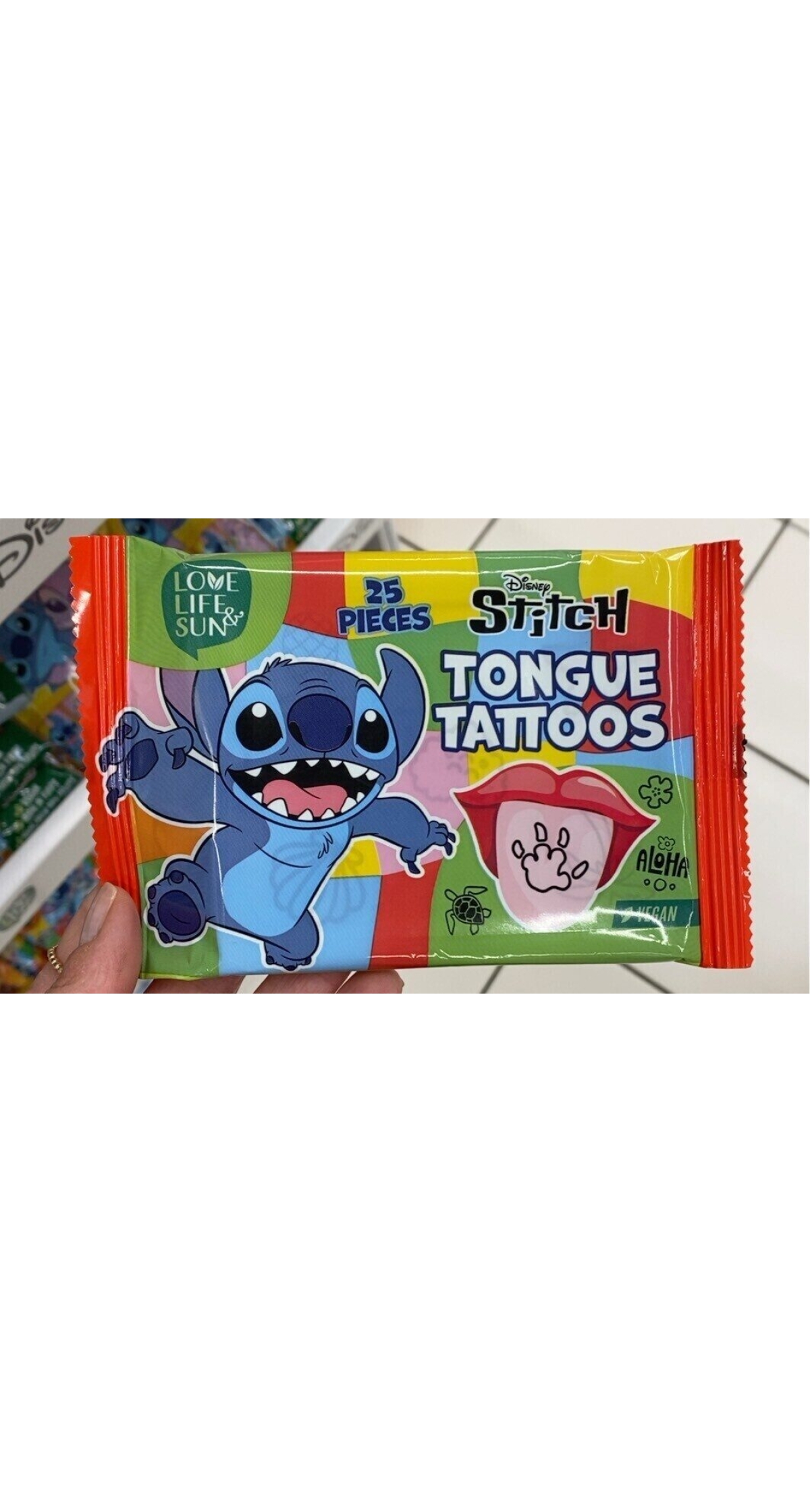 Disney Stitch Wafer Tongue Tatoo 11g