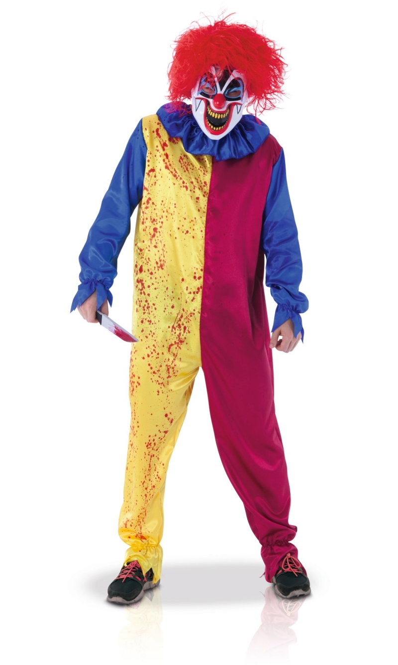 Crazy Psycho Clown Costume - Adult Size STD (M/L)